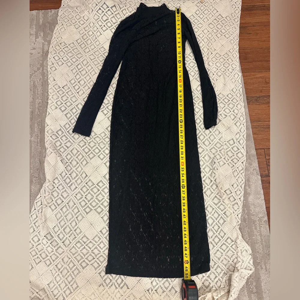 Women's Long-Sleeve Lace Maxi Dress | Abercrombie I SZ XS